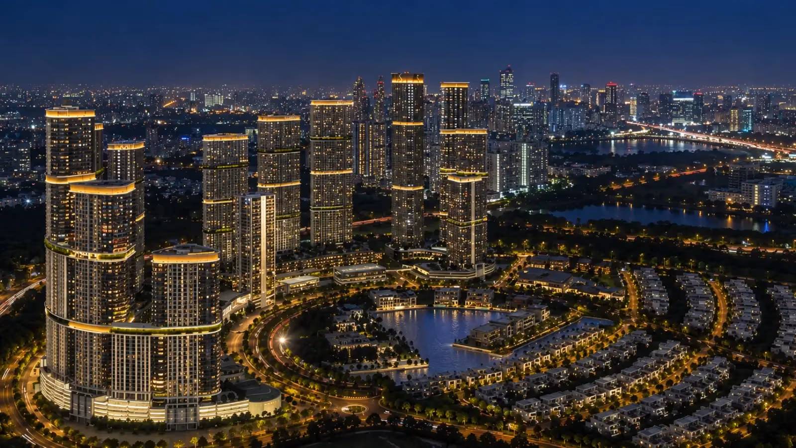 Aerial view of Embassy Knowledge Park